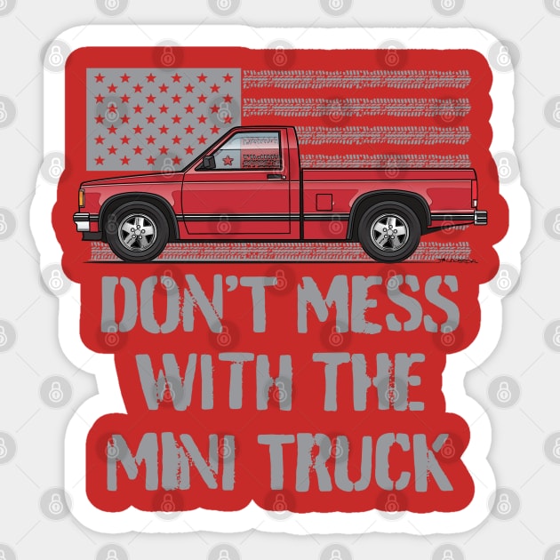 Don't Mess Red Sticker by JRCustoms44